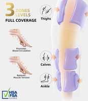 Masseur Sunmaxx 3D cuisse-mollet jambe et genou avec circulation de la pression d'air et de la chaleur Vibration et thérapie rouge Contrôle de la synchronisation Certifié CE