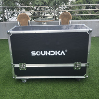 Système audio professionnel portable avec colonne de sonorisation sans fil 6x3 pouces et 2 caissons de basses 10 pouces