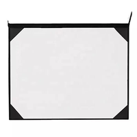 Porte-documents en cuir PU noir A4, porte-certificats A3, porte-menus, porte-documents, couvertures de diplômes en cuir pour présentation