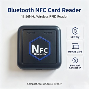 Lector/Grabador de Tarjetas Inteligentes USB RFID NFC 13.56MHz, Codificador/Emisor ABS, Compatible con Distancia de Lectura de 3-5cm para Hoteles - Product Image 2