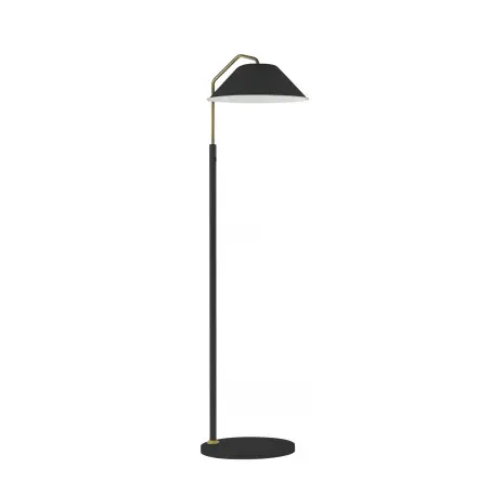 matte black metal lamp Hotel floor lamp ETL made in China