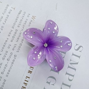 Cross-Border Plumeria Bauhinia Épingle À <span class=keywords><strong>Cheveux</strong></span> Griffe Clips Nouveau Style Simulé Diamant Bonbons Fleur <span class=keywords><strong>Cheveux</strong></span> Accessoires <span class=keywords><strong>Strass</strong></span> Retour - Product Image 2
