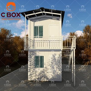 บ้านคอนเทนเนอร์ดัดแปลง C-BOX ทรงสี่เหลี่ยม ดีไซน์ทันสมัย พร้อมระเบียงและบันได สำหรับอยู่อาศัย - Product Image 3
