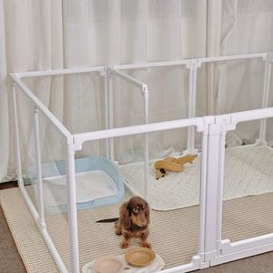 Clôture beige, tente panoramique transparente d'intérieur, <span class=keywords><strong>cage</strong></span> d'isolation à épissure, <span class=keywords><strong>cage</strong></span> pour animaux domestiques, ABS PET, villa senior - Product Image 4