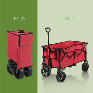 2025 Nuevo carrito de camping plegable Capacidad de 150L con ruedas de freno de 8 "* 2,5" para aventuras al aire libre - Product Image 3