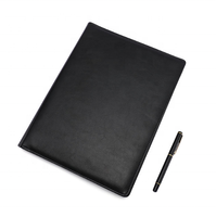 Carpeta de presentación A4 de diseño personalizado, organizador de documentos con carpeta de archivo de notas, logotipo en relieve