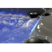 Caisheng Offres Spéciales 6 Personnes Baignoire De Luxe Tourbillons En Gros Spa pour Extérieur Jacuzzi Bain À Remous Avec Lumières Fontaines.