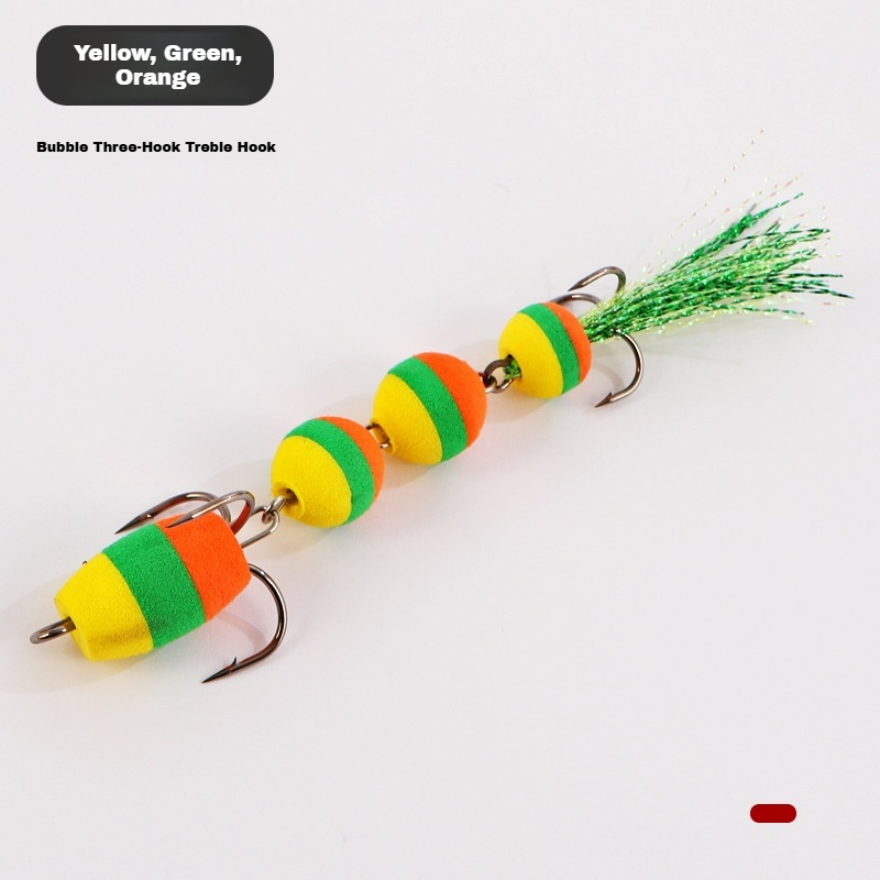 6 yellow, green and orange