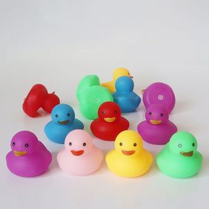 XJ458 Custom <b>Rubber</b> <b>Mini</b> <b>Duck</b> With Logo and Shape Wholesale Kid Bath Floating Toy Sound <b>Duck</b> Promotional Gift - Product Image 2