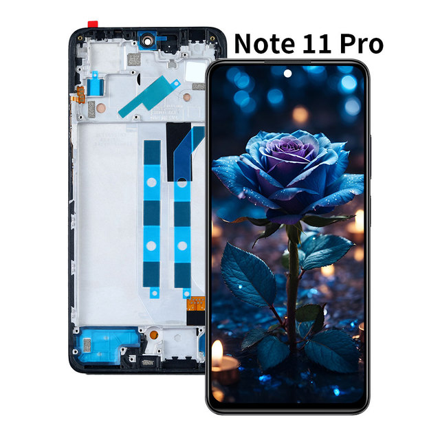 Smartphone Lcd for Xiaomi Redmi Note 11 Pro Mobile Phone Display Screen for Redmi Note 11 Pro Plus 5g Original with Frame