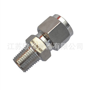 Connecteur droit fileté NPT en acier inoxydable à double ferrule pour tube en cuivre d'instrumentation - Product Image 5
