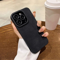 Étuis de protection antichoc en cuir artificiel pour hommes, compatibles avec les téléphones mobiles iPhone 17 Air, 16 Plus, Pro Max, 15, 14, 13, 12, 11, X