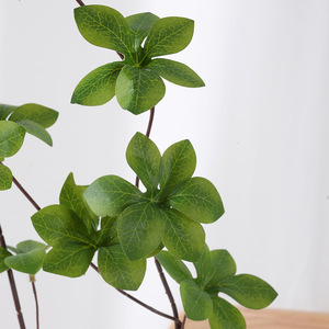 Venta al por Mayor de Hojas Artificiales de Enkianthus Perulatus Japonés en 3D, 5 Ramas, Tacto Real, para Decoración de Mesa en el Hogar - Product Image 6