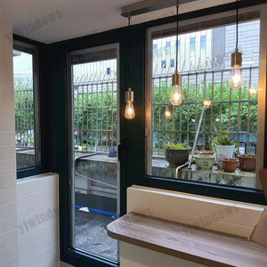 Yüksek kaliteli alüminyum kanatlı pencere ile Net basit tasarım kırık köprü alüminyum toptan - Product Image 2