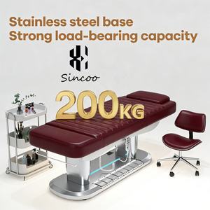 Mesa de Tratamiento Facial de Masaje Moderna de Alta Calidad con 4 Motores, Cama Eléctrica con Calefacción para Salón de Belleza, Spa y Extensiones de Pestañas - Product Image 3
