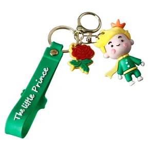 Lovely The Little Prince Action Figure Plastic Figurine for Girl Boy Gift Home Desktop Decoration Promotional Plastic Keychain