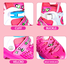 EACHkids - <span class=keywords><strong>Patines</strong></span> en Línea con Luces Intermitentes, 4 <span class=keywords><strong>Ruedas</strong></span>, Talla Ajustable, Listos para Enviar, para Niños - Product Image 6