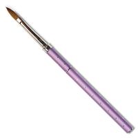Pinceau professionnel pour maquillage et nail art en poils de Kolinsky Sable, taille 2 à 10, avec manche en acrylique, pour la beauté, marque privée