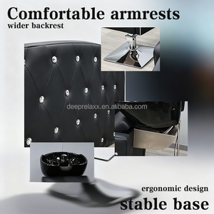 Modern Salon Equipment and Furniture Black <strong>Shampoo</strong> Chair <strong>Portable</strong> Hairdressing Backwash Chair <strong>Shampoo</strong> Basin <strong>Shampoo</strong> <strong>Sink</strong> - Product Image 3