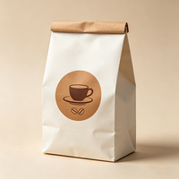 Bolsa de Empaque para Café Mate de 1 lb, con Fondo Plano, Válvula y Cierre de Cremallera con Tirador