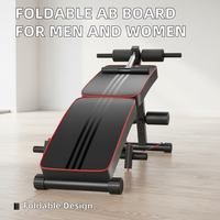 Banc de musculation pliable en acier réglable avec bandes de résistance pour l'entraînement de base à domicile