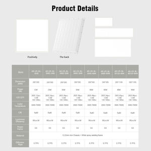 Thiết bị chiếu sáng hiện đại lõm bề mặt gắn vuông trần phẳng đèn nền <span class=keywords><strong>LED</strong></span> Bảng điều chỉnh ánh sáng cho siêu thị văn phòng bệnh viện - Product Image 5