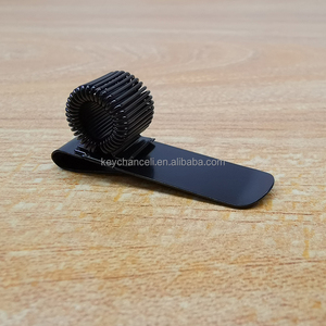 Chất Lượng Tốt Điện Di Đen Ngang Thép Mùa Xuân Vòng Lặp Kim Loại Chủ Bút <span class=keywords><strong>Clip</strong></span> Cho Máy Tính Xách Tay Bút - Product Image 2