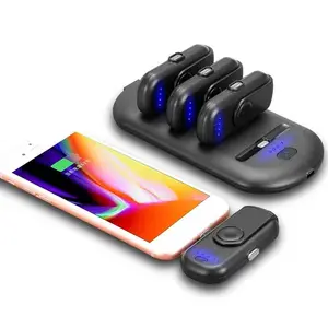 ミニ急速充電フィンガー磁気バッテリー充電器パワーバンク5000mAh、1つの充電ステーションと4つの充電パック (iPhone Andr用)