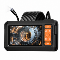 Caméra endoscopique industrielle avec écran IPS de 4,3 pouces, 1080P HD, étanche IP67, objectif de 8 mm, 8 lumières LED blanches, zoom numérique 2x, lithium