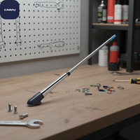 Antenne universelle en acier inoxydable avec LED bleue, vente directe d'usine Carfu, compatible ALPINA, modèle AC-1150, câble de 66 cm