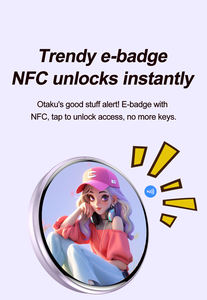 Insignia Electrónica Inteligente NFC Personalizable de 1.7 Pulgadas HD para Fanáticos de <span class=keywords><strong>Anime</strong></span> y Videojuegos, Transfiere Fotos, GIFs, Animaciones y Videos - Product Image 2