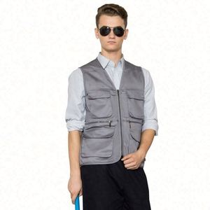 Unisex Winter Work Vest Multi-Pockets Breathable Stretch Velvet Custom Logo OEM Service Outdoor Best Price Fishing Photography - Product Image 3