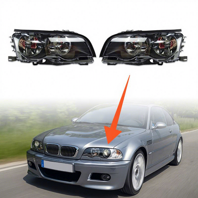 For BMW E46 2001-2006 Headlight 3 Series 318i Automotive Parts