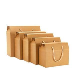 Custom Kraft Packaging Carton Corrugated Board Suitcase Fruit Nut gift paper box