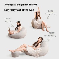 Lazyman Sofa Single Bean Bag pour dormir ou s'allonger. Convient pour la maison, le balcon du dortoir, le café Internet