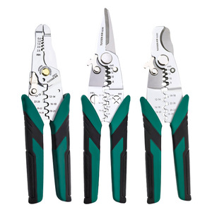 Pince à dénuder les fils Tuosen Tools en acier inoxydable 14 AWG, qualité industrielle, multifonctionnelle, pour électricien, à entrée frontale et latérale - Product Image 2