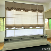 Honki Bright Fully Automatic Threading Insert Rod Machine with Inspection Hoist for Roman Blinds Roman Curtains