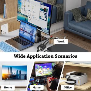 Tốc độ cao Gigabit Ethernet Splitter Cáp USB Lan Adapter chuyển đổi 1000Mbps 1-to-2 chuyển đổi cho kết nối đồng thời IP Chứng Khoán - Product Image 6
