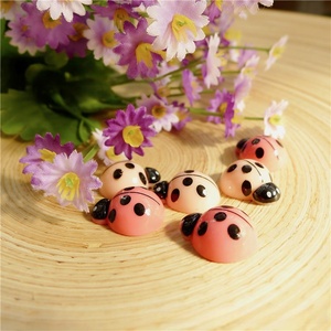 Carino scarabeo resina coccinella statuetta crema colla accessori per capelli per bambini fai da te guscio creativo del telefono materiale di bellezza - Product Image 3