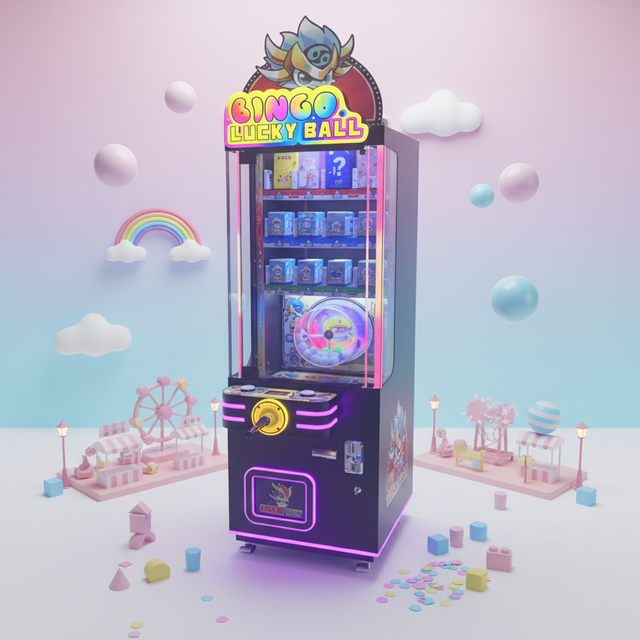 Factory Price Prize Vending Machine Coin Acceptor Lucky Ball Game Machine