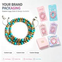 Câble de données USB Type C 4-en-1 avec texture turquoise craquelée et perles colorées pour téléphone et écouteurs