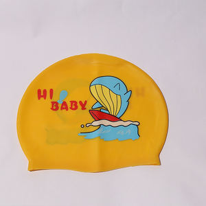 <span class=keywords><strong>Gorro</strong></span> de baño de silicona para niños, <span class=keywords><strong>gorro</strong></span> de baño cómodo para pelo largo y corto, <span class=keywords><strong>gorro</strong></span> de natación estampado duradero para uso de buceo infantil - Product Image 4