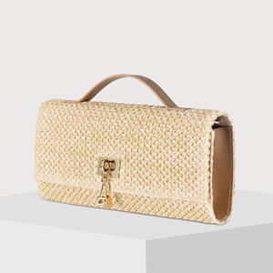 Nouveau Sac Bandoulière Tressé en Paille 2026 pour Femme, Sac à <span class=keywords><strong>Rabat</strong></span> en Rotin, Sac à <span class=keywords><strong>Main</strong></span> d'Été pour la Plage, Petit Sac Messager à Chaîne, Style Bohème Tendance - Product Image 3