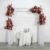 Nouveauté, centre de table de mariage de luxe de haute qualité, fleurs artificielles 5D, 30 cm, 60 cm, boule de fleurs en soie blanche