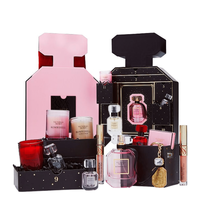 Calendrier de l'Avent Cosmétique Personnalisé Victoria's Secret 2026 – Boîte Cadeau de Noël 12 Jours Réutilisable avec Lamination Mate et Gaufrage UV