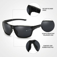 Lunettes de soleil pour hommes, lunettes de soleil de cyclisme, lunettes de soleil pour la conduite en plein air, les voyages, la vie quotidienne, la mode moderne