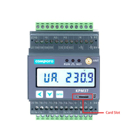 Medidor de Energía Trifásico con Pantalla LCD para Riel DIN, RS485 Modbus-RTU, 220V CA, Registrador de Datos, Medidor de Potencia