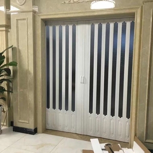 Porta pieghevole in policarbonato di sicurezza in PVC porta porta scorrevole in cristallo di plastica per fisarmonica <span class=keywords><strong>porte</strong></span> per negozio - Product Image 6
