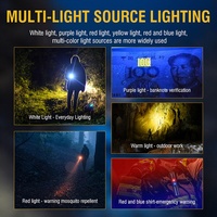 Mini lampe de poche EDC portable avec clip magnétique, 500LM, petites lampes de poche rechargeables pour le camping, la randonnée, les situations d'urgence en plein air