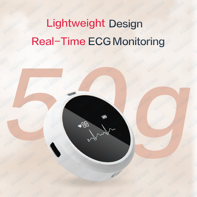 Wellue Lepod Pro Professional 12-Lead EKG Monitoring Extended 72-Hour Battery Portable Bluetooth ECG Monitor